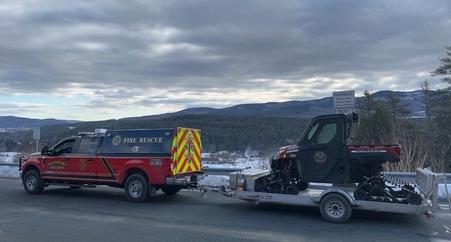 Weedsport Fire Department squad and UTV